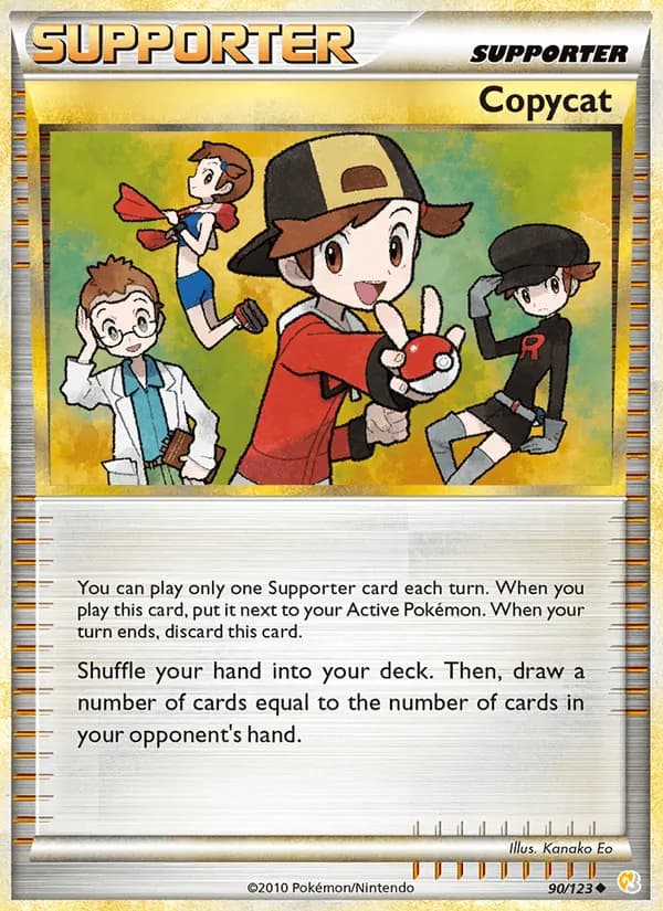 Copycat card in English