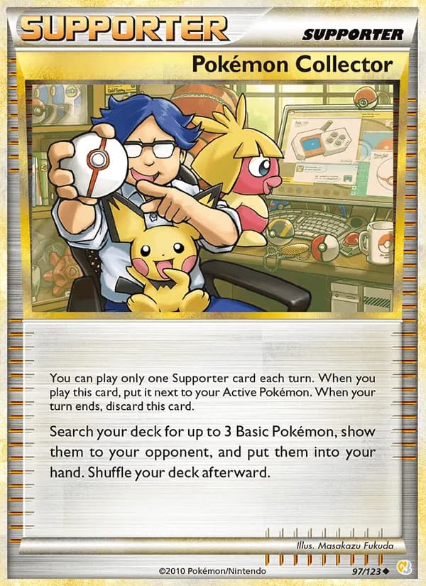 Pokémon Collector card in English