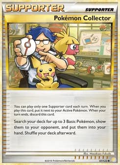 Pokémon Collector card in English