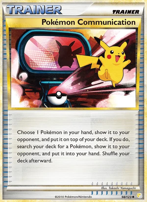 Pokémon Communication card in English