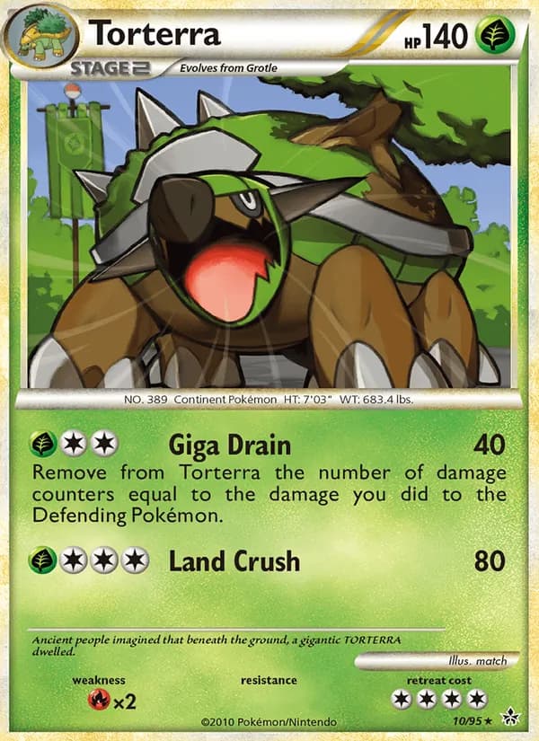 Torterra card in English