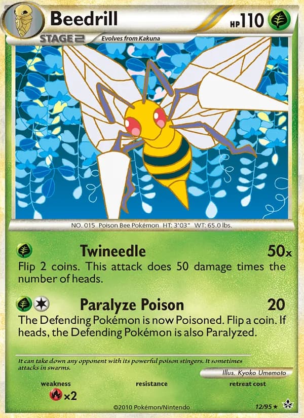 Beedrill card in English