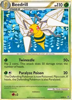 Beedrill card in English