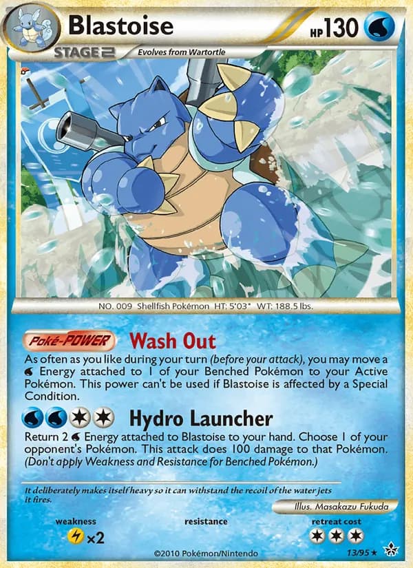 Blastoise card in English