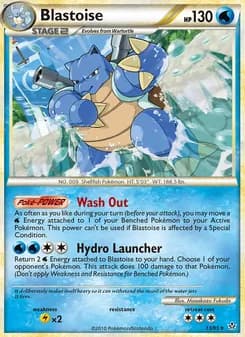 Blastoise card in English