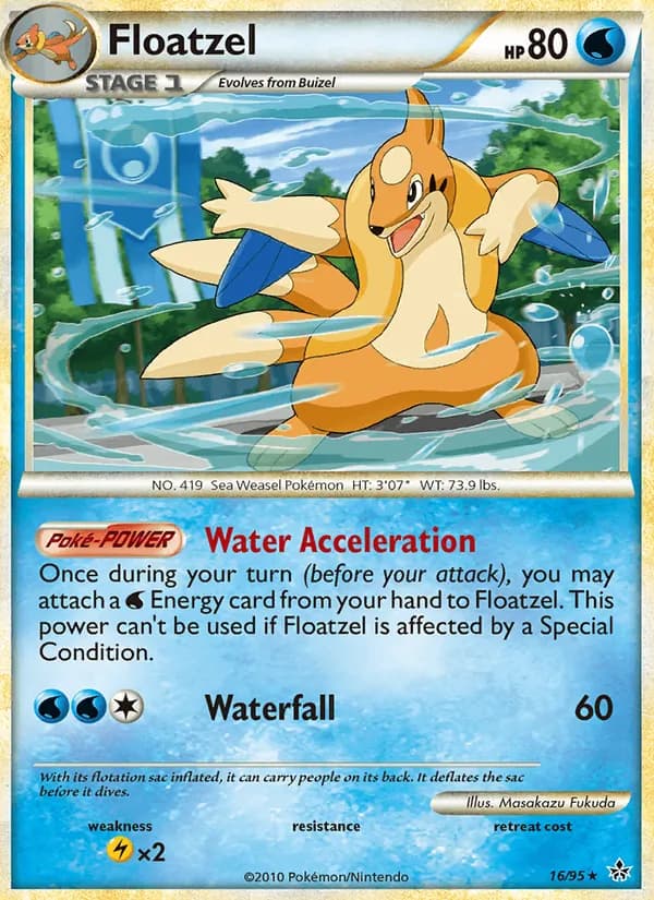 Floatzel card in English
