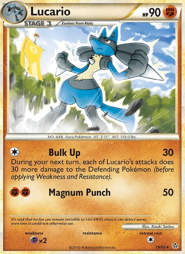 Lucario card in English
