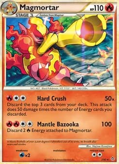 Magmortar card in English