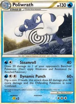 Poliwrath card in English