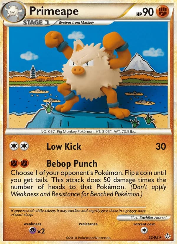 Primeape card in English