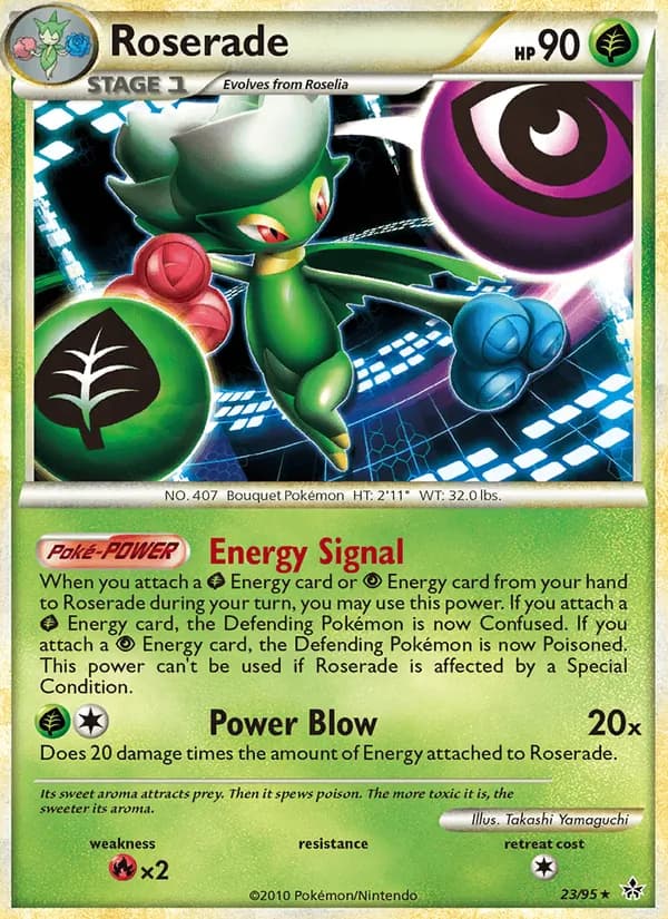 Roserade card in English