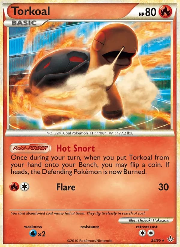 Torkoal card in English