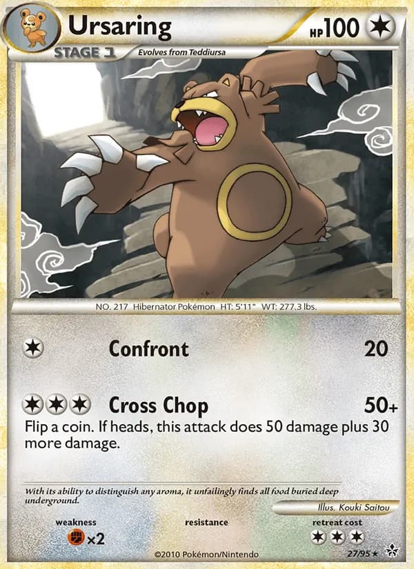 Ursaring card in English