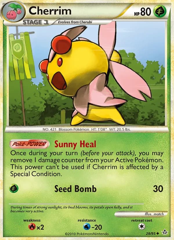 Cherrim card in English