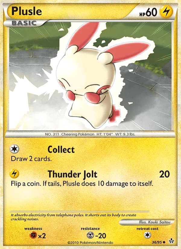Plusle card in English