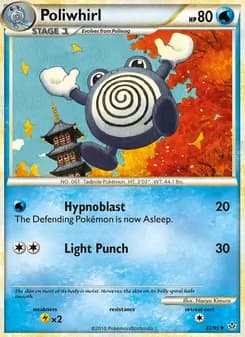 Poliwhirl card in English