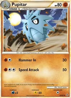 Pupitar card in English