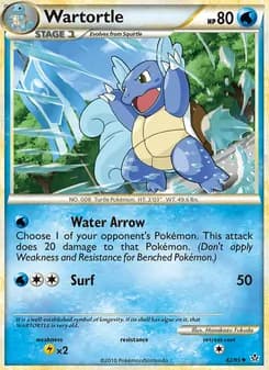 Wartortle card in English