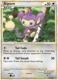 Aipom card in English