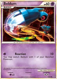 Beldum card in English
