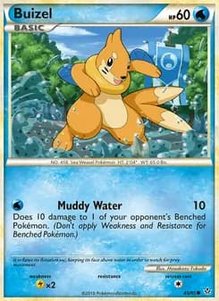 Buizel card in English