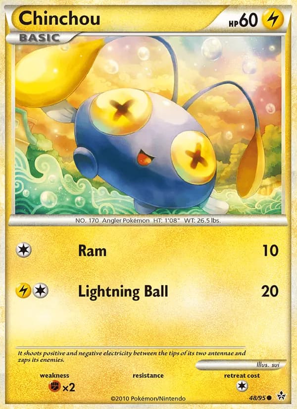 Chinchou card in English