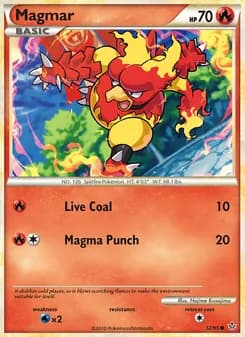 Magmar card in English
