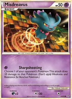 Misdreavus card in English