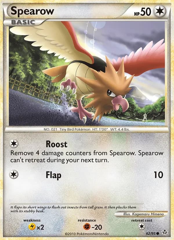 Spearow card in English