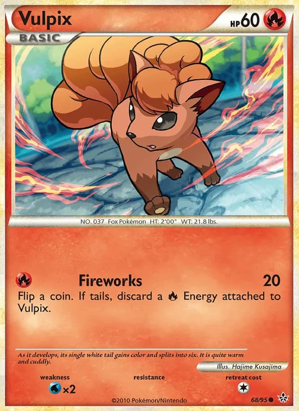 Vulpix card in English