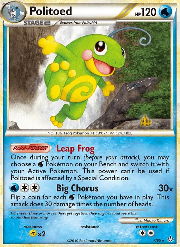 Politoed card in English