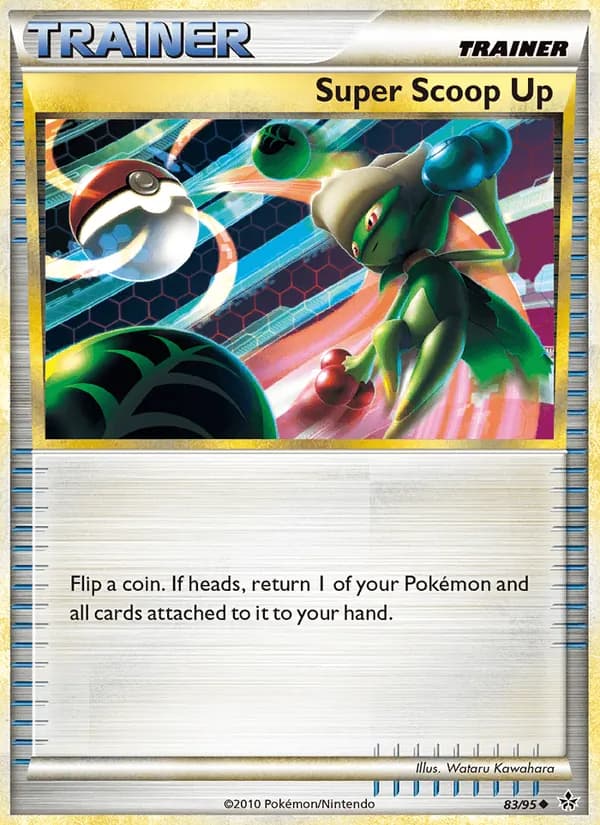 Super Scoop Up card in English