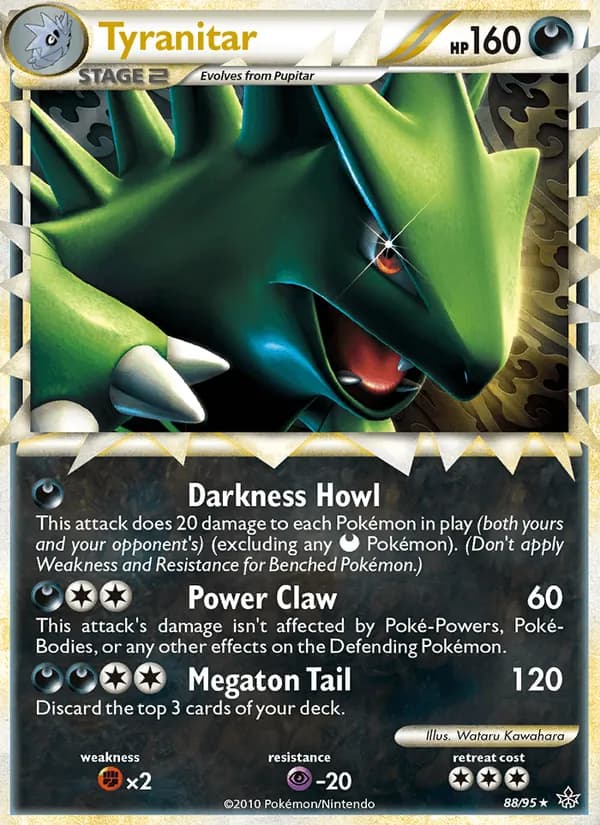 Tyranitar card in English