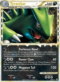 Tyranitar card in English