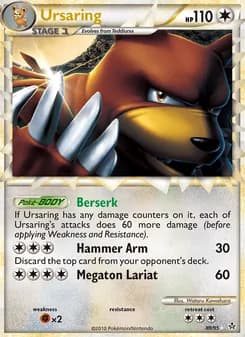 Ursaring card in English