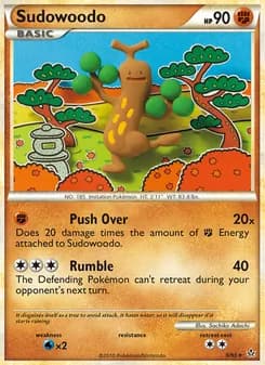 Sudowoodo card in English