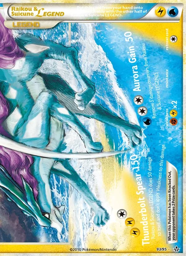 Raikou & Suicune LEGEND card in English