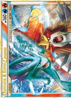 Suicune & Entei LEGEND card in English