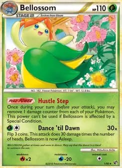 Bellossom card in English