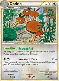 Dodrio card in English