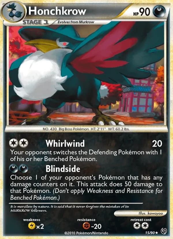 Honchkrow card in English