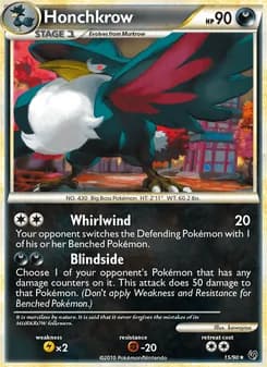 Honchkrow card in English