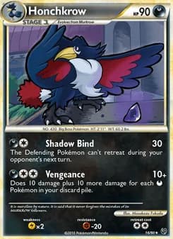 Honchkrow card in English