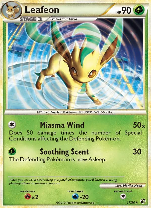 Leafeon card in English