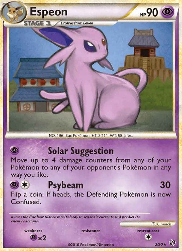 Espeon card in English