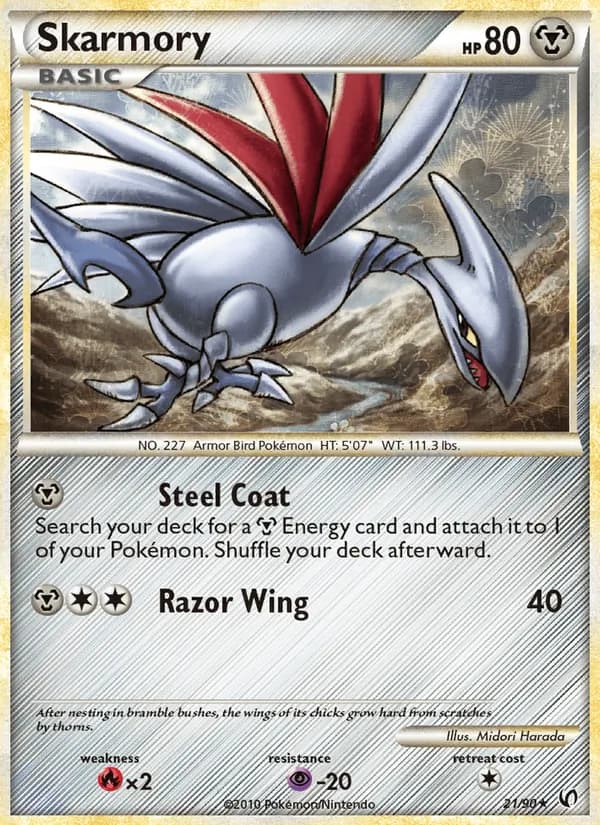 Skarmory card in English