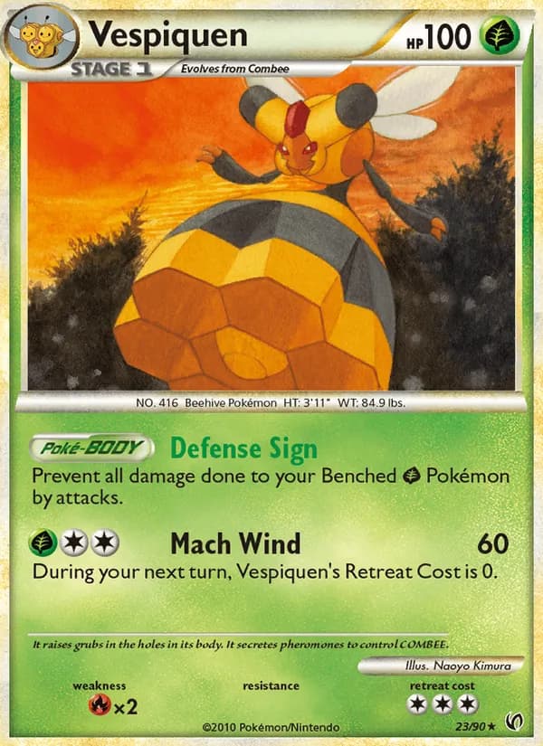 Vespiquen card in English
