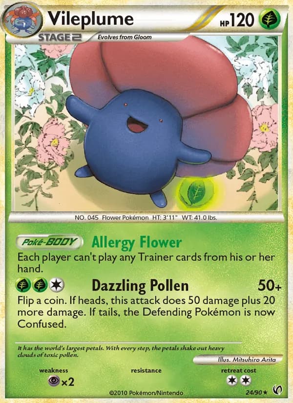 Vileplume card in English