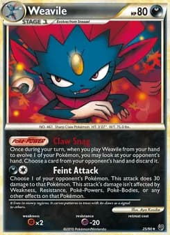 Weavile card in English