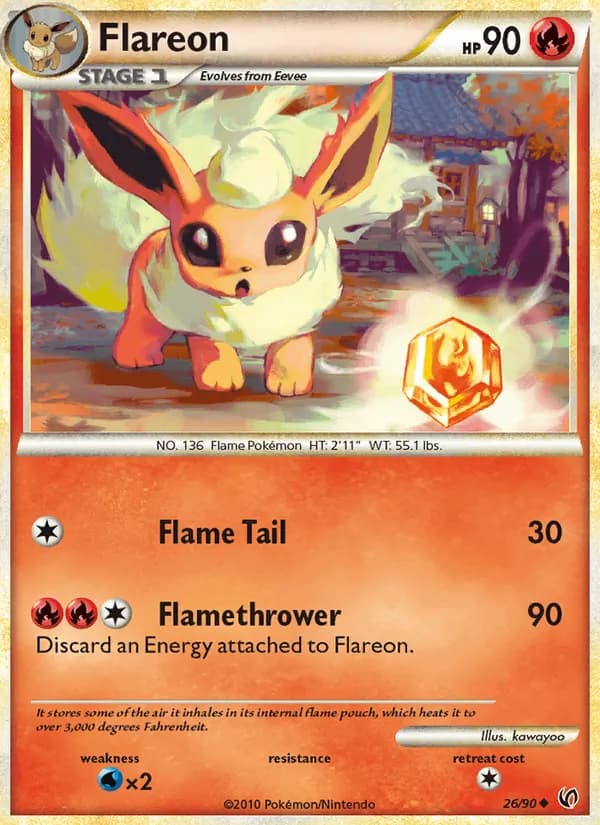 Flareon card in English